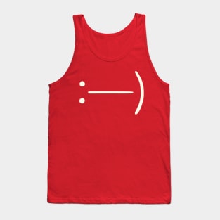 Vintage Smiley Face Emoticon (v5) Tank Top